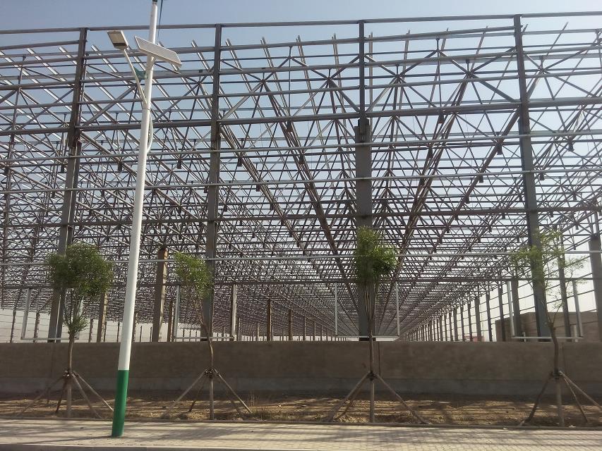 胶南汽车工业厂房网架